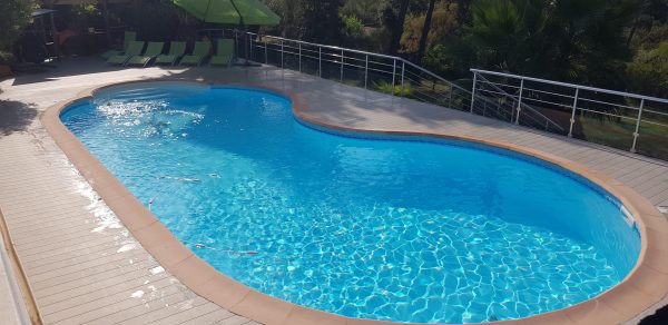 Aluminum Floors by Alu Floors Scandinavia around the pool