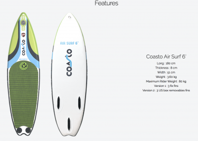 Stand-up paddle COASTO AIR SURF 6&#39;