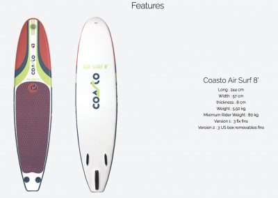 Stand up paddle COASTO AIR SURF 8'