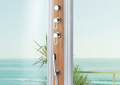 Douche DADA PIÙ STRAIGHT 40L HYBRIDE ET SOLAIRE