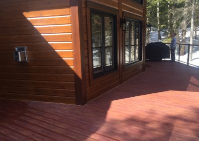 Aluminum terrace floor Alu Floors Scandinavia. Faux Wood Color 