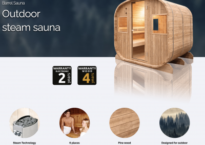 Outdoor Sauna BARREL