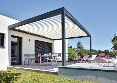 Lean-to Bioclimatic Pergola Alu Floors Scandinavia