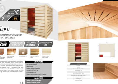 SAUNA HALL&#39;S ECCOLO STEAM 6 PERSONEN - Alu Floors Scandinavia