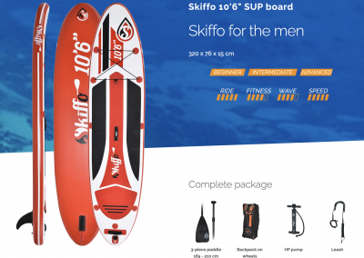 STAND-UP PADDLE SKIFFO 10&#39;6 SUP BOARD