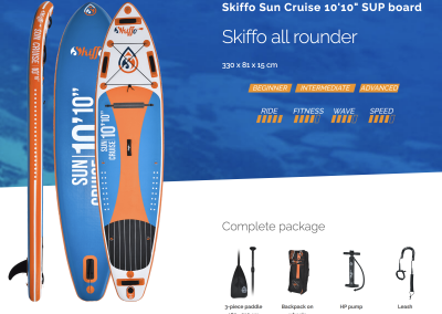Stand up paddle SKIFFO SUN CRUISE 10'10 SUP BOARD