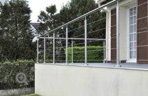 Stainless steel railing with round cables 6