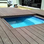 Mobiles Aluminium-Pooldeck mit motorisierter Option