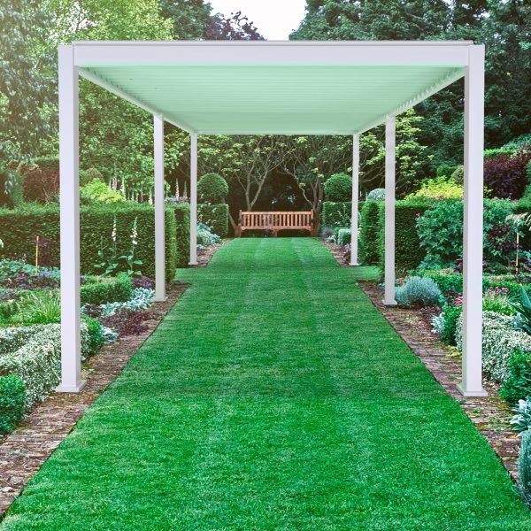 Pérgola bioclimática de aluminio