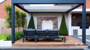 Pérgola bioclimática de aluminio