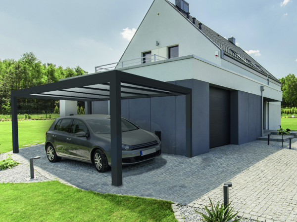 Vrijstaande aluminium carport