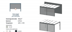 Pergola autoportante à toit fixe AFC