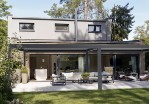 Elektrische zelfdragende aluminium bioklimatologische pergola