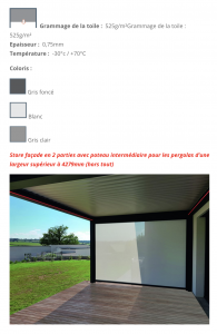 Bioklimaattinen pergola vaihtoehto
