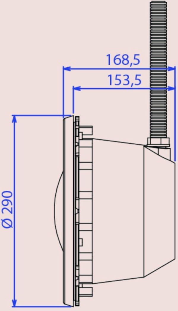 nicho PAR56 + lâmpada LED