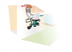 INDOOR DRAWING heat pump