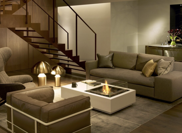 Manhattan 50 Meuble de cheminée, intérieur et extérieur