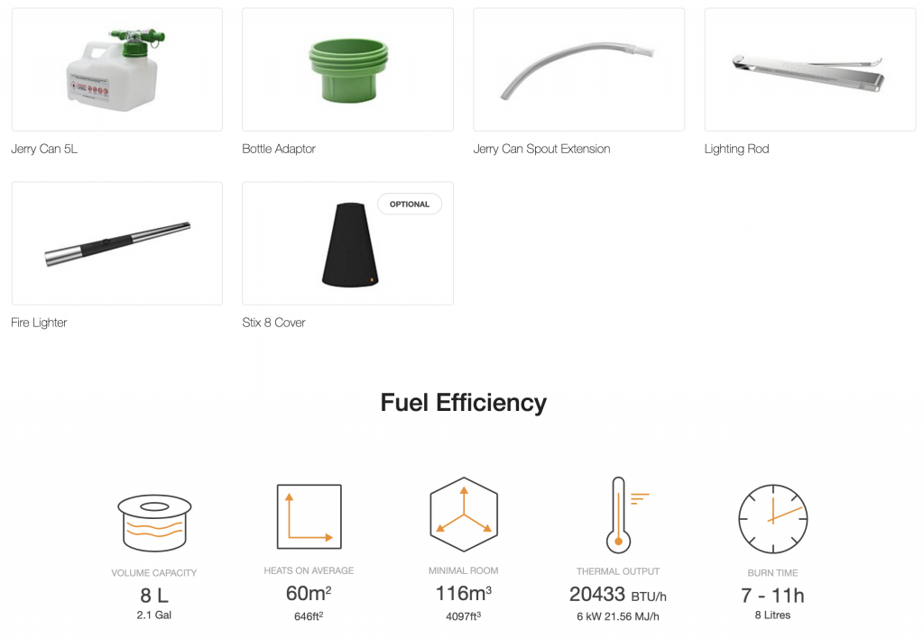 Stix 8 Ecosmart Fire Tragbare Feuerstelle