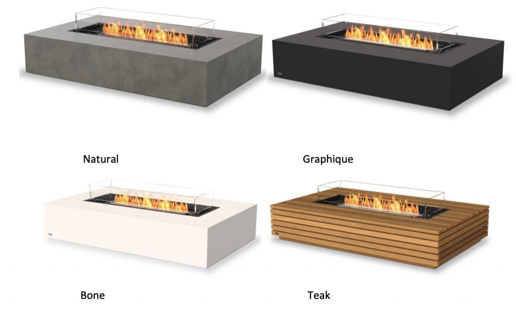 Waarf 65 mesa de lareira ecosmart