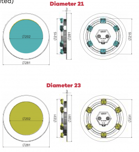 AQUATHIN LED DIAMETER 21 - 23 CM