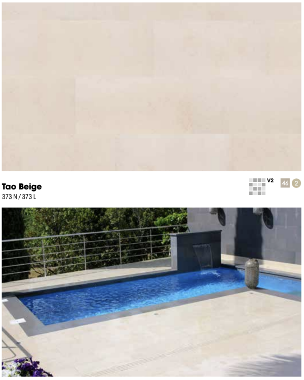 Einzigartige Pools von Rosa Gres Too Beige