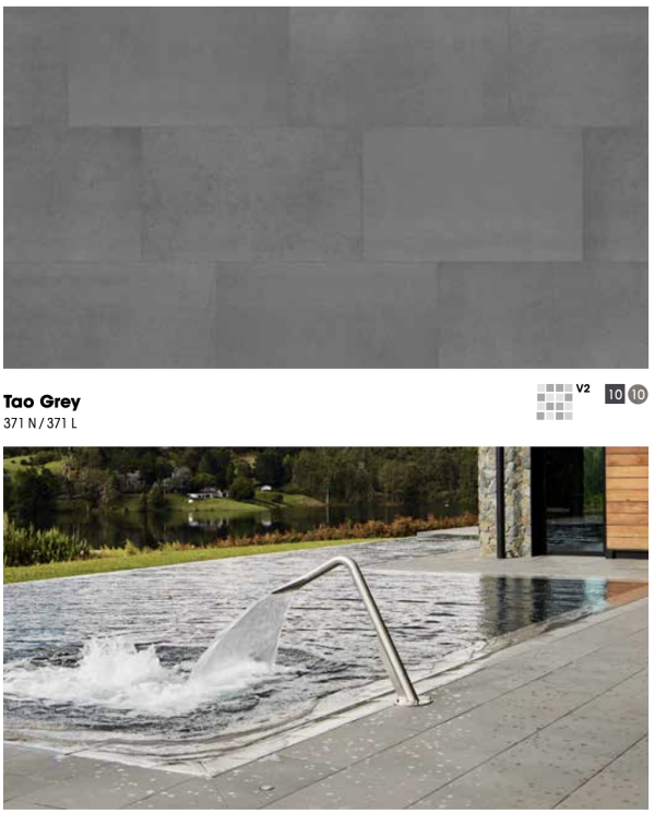 Einzigartige Pools von Rosa Gres Too Grey