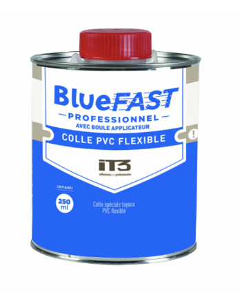 COLLE BLUEFAST SPÉCIALE PVC SOUPLE, SÉCHAGE RAPIDE