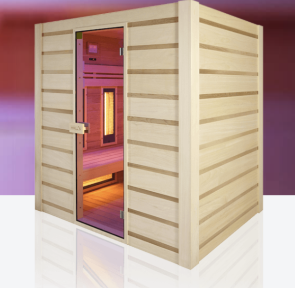 Holl&#39;s STEAM AND INFRARED sauna combi hybrid