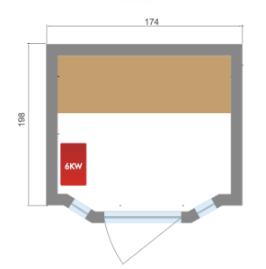 Dimensions sauna zen 4 personnes