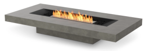 Gin 90 Couchtisch Natural Burner Alu