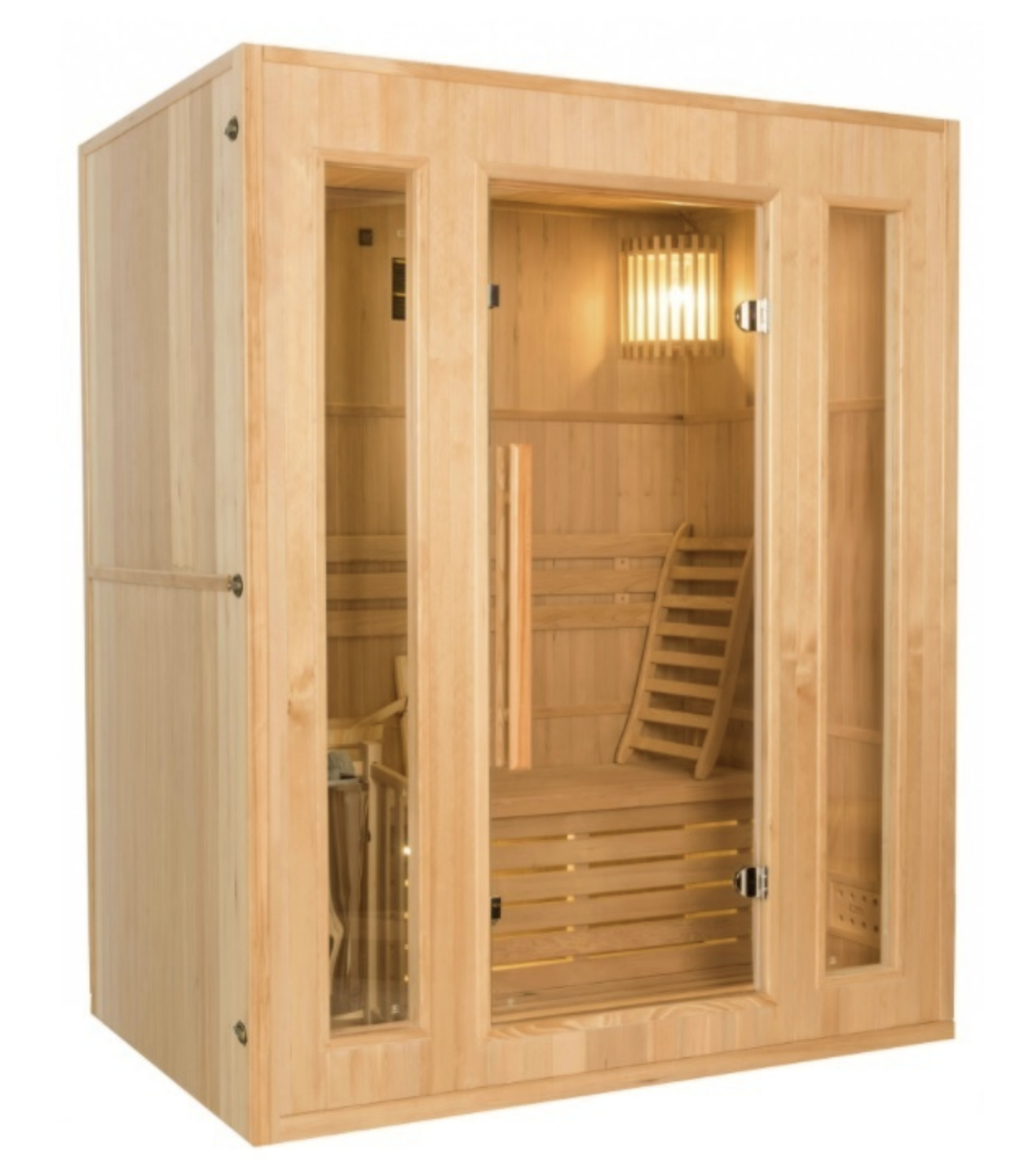 leg uit Verlichting altijd Traditionele sauna ZEN 3 – 3,5 kW – 3 plaatsen - Alu Floors Scandinavia Traditionele  sauna ZEN 3 – 3,5 kW – 3 plaatsen