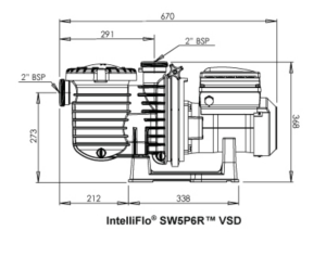 INTELLIFLO VSD 2 STA-RITE - POMPE DI FILTRAZIONE A VELOCITA&#39; VARIABILE Disegno