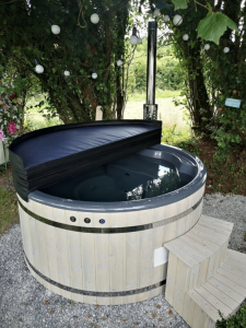 Bañera de hidromasaje acrílica de lujo con calentador incorporado