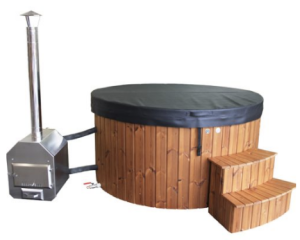 Luxe hottub van acryl met externe verwarming