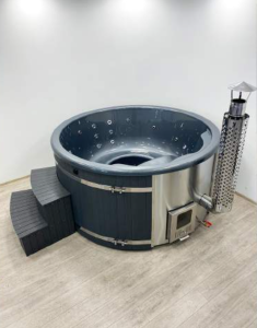 Luxury acrylic hot tub with built-in heater