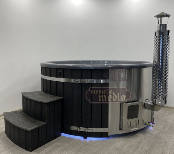 Luxury acrylic hot tub with built-in heater