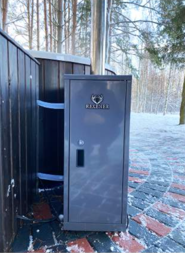 Luxe acryl hottub met diesel verwarmingssysteem