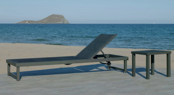 Sun lounger CANCUN-12 ANTHRACITE