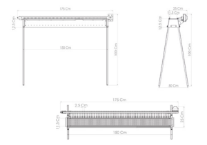 TECNOROAST GRILL 60 SIMPLE dimensiones