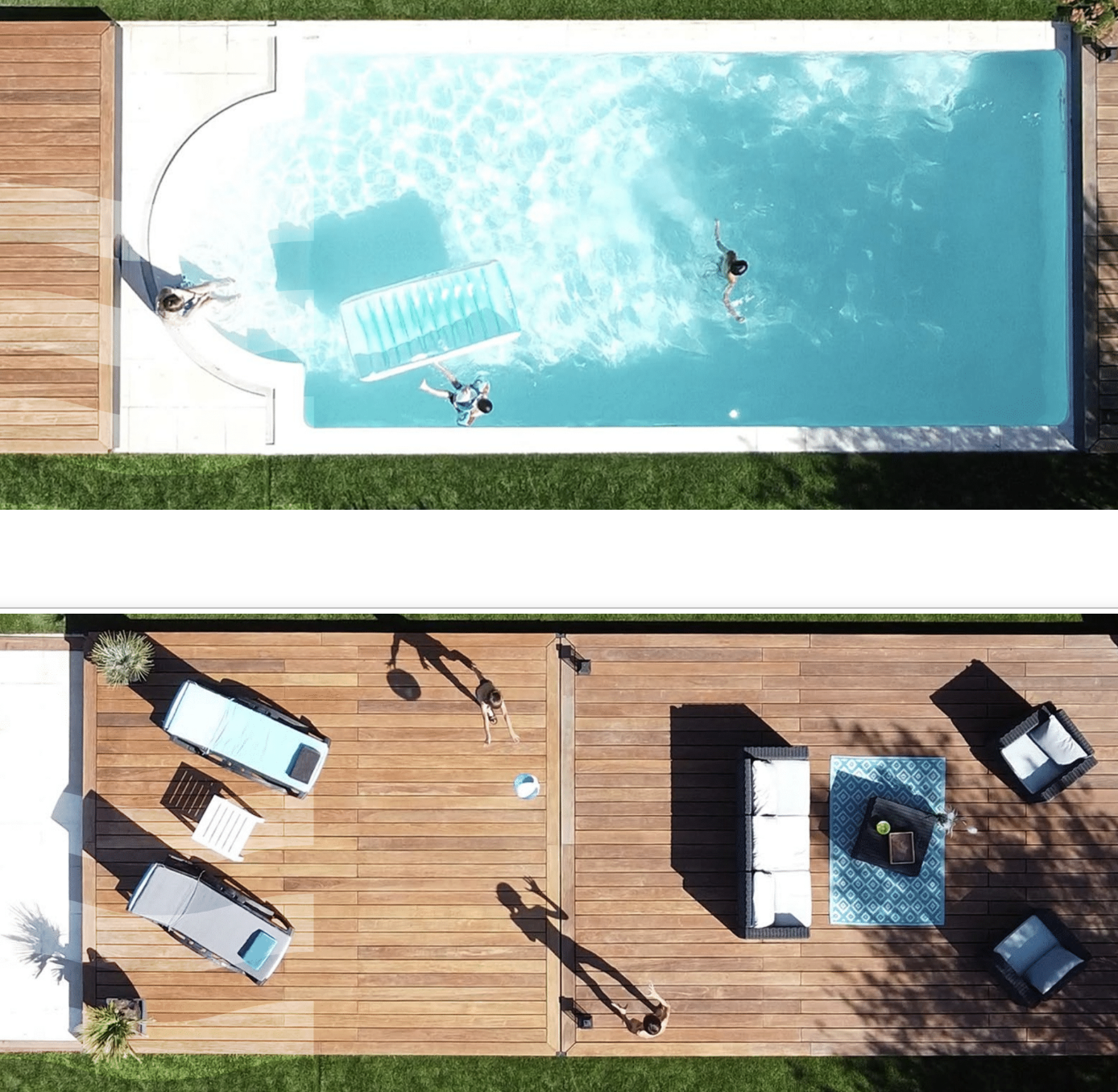 Escale, mobiles Pooldeck ohne Gleis