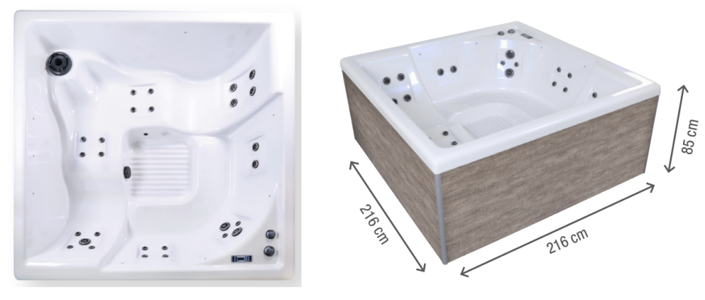 SPA SQUARE – NETSPA – Ola 2 – 5 plazas