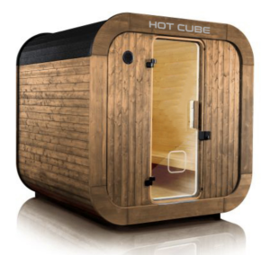 Mojodas modern sauna is a cube: 2550 x 2550 x 2550 mm