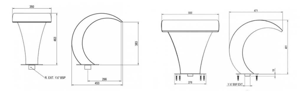 VANNSFALL, CASCADA 350 &amp; 500-