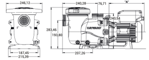 Hayward Poolwasserpumpe mit variabler Geschwindigkeit Max Flo XL VSTD