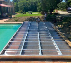 DCLS Terrasse mobile pour piscine et SPA à grande portée