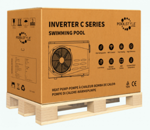 Poolstyle Inverter C-serien Wifi svømmebasseng varmepumpe