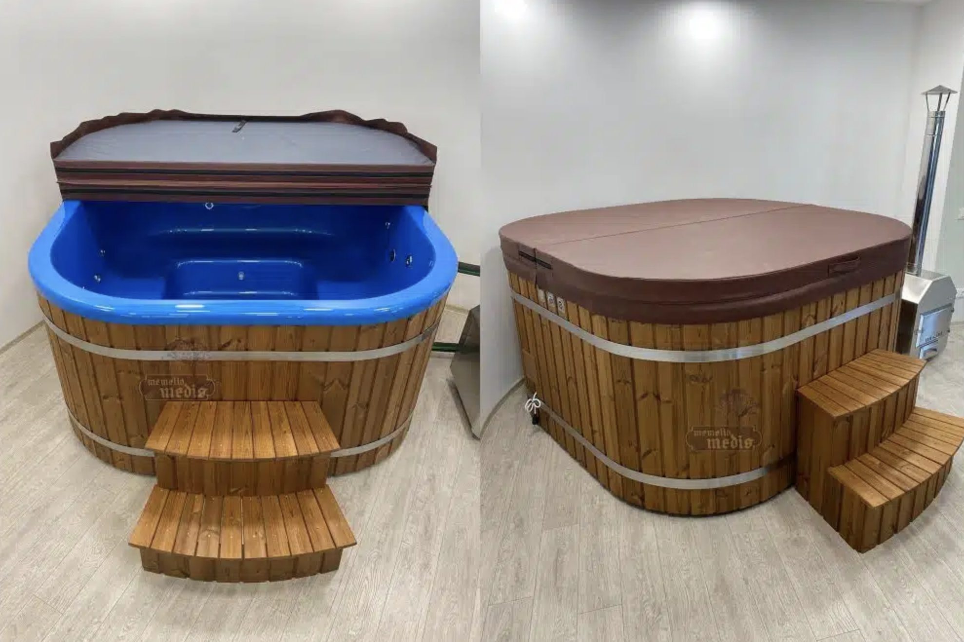 Rechthoekige spa&#39;s van acryl met externe verwarming MEMELIO MEDIS 8 -1 0 personen