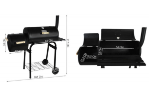 Charcoal BBQ Grill Smoker - Kaminer