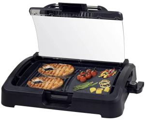 Electric barbecue with Beper lid