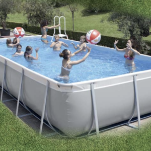 Piscina fuori terra tubolare per il tempo libero da giardino